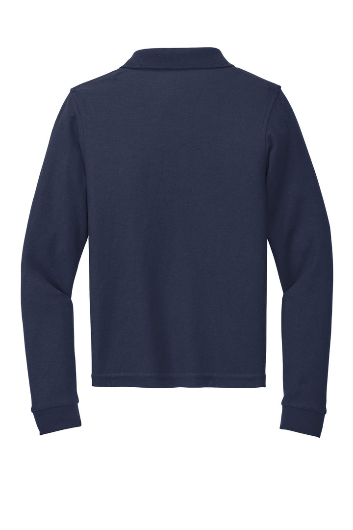 Port Authority Youth Long Sleeve Silk Touch Polo.  Y500LS