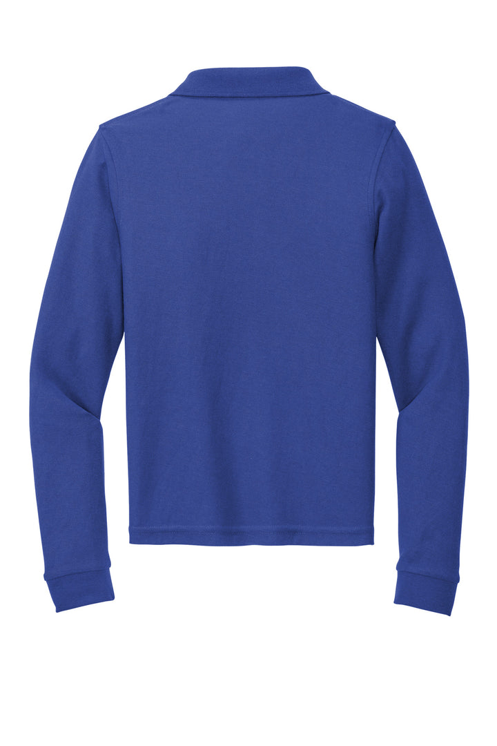 Port Authority Youth Long Sleeve Silk Touch Polo.  Y500LS