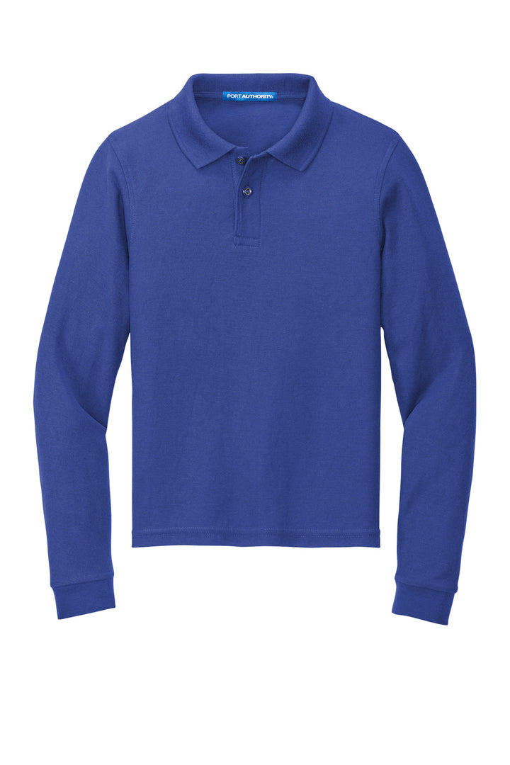 Port Authority Youth Long Sleeve Silk Touch Polo.  Y500LS