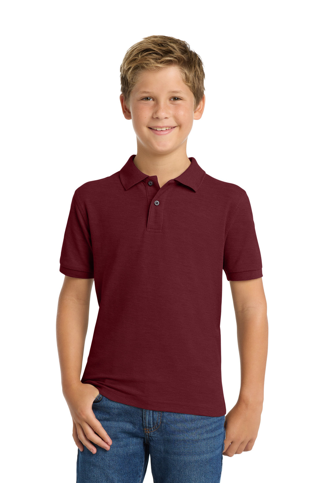Port Authority Youth Silk Touch Polo.  Y500