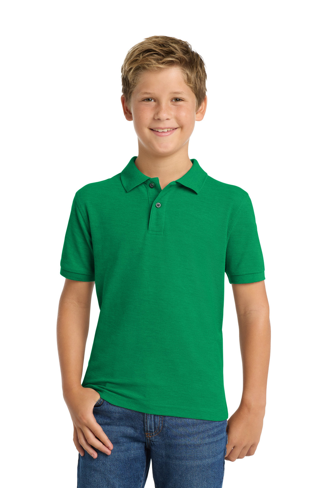 Port Authority Youth Silk Touch Polo.  Y500