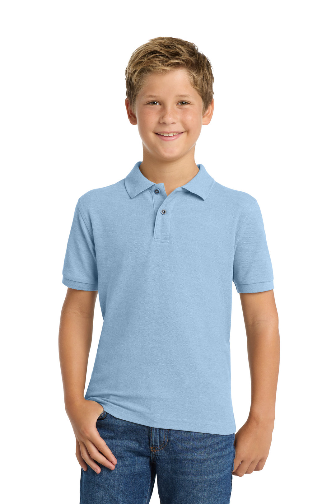 Port Authority Youth Silk Touch Polo.  Y500